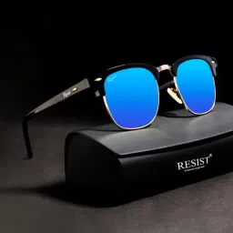 Resist Eyewear Blue Clubmaster Unisex Sunglasses-picture-12