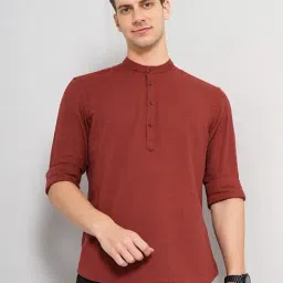 celio celio* Maroon Regular Fit Shirt-picture-28