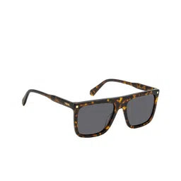 Polaroid Men Rectangle UV Protected Sunglasses 20677908656M9-Grey image 1
