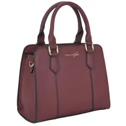 Forever Glam by Pantaloons Wine Solid Medium Handbag-picture-24