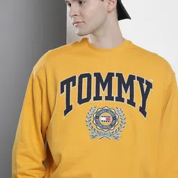 Tommy Hilfiger Pure Cotton Brand Logo Embroidered Sweatshirt-picture-43