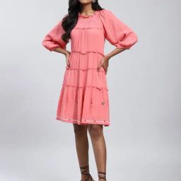 Label Ritu Kumar Pink A Line Dress-picture-22