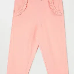 Juniors by Lifestyle Kids Peach Cotton Regular Fit Trackpants-image-41