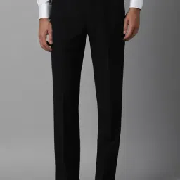 Louis Philippe Black Regular Fit Trousers-image-74