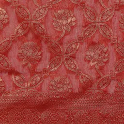 Fashion Petals Woven Design Zari Saree image 5