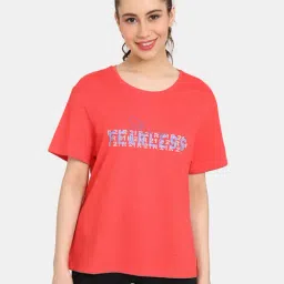 Rosaline by Zivame Red Printed T-Shirt-image-85