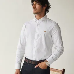 ANDAMEN White Regular Fit Shirt-picture-24