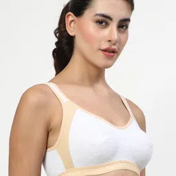 LILY Strops999 Pack of 3 Full Coverage Non Padded Seamless Sports Bra image 3