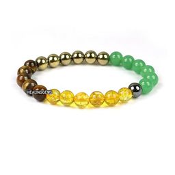 VIBESLE Unisex Multicoloured Elasticated Beaded Bracelet-picture-28