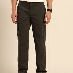 Being Human Men Slim Fit Cargos Trousers-picture-32