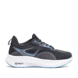 Asian Men's HYPERCUSHION-04 Black & Blue Running Shoes image 2