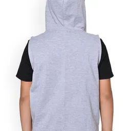 BAESD Boys Fleece Lightweight Open Front Jacket with Embroidered image 4