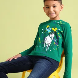U.S. Polo Assn. Kids Boys Printed Pure Cotton Long Sleeves T-shirt-picture-42