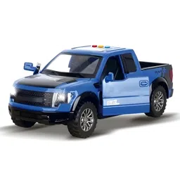 NEGOCIO F150 Pickup Diecast Metal Model Truck with Light and Sound Pull Back Toy Cars- PACK OF 1- COLOR MAY VARY-picture-17