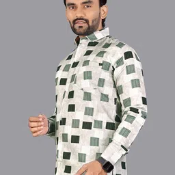 ISUEL FAB Geometric Printed Slim Fit Cotton Casual Shirt image 2
