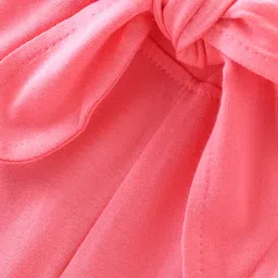 Babyhug Cotton Full Length Palazzo Solid  - Pink image 3