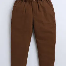 BAATCHEET Cotton Woven Solid Pant - Brown image 4