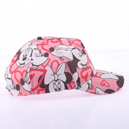 Babyhug Disney Summer Cap With Minnie Mouse Graphics - Pink image 4