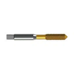 Indian Tools HSS-E Hand Tap Panther Series As Per IS 6175 - Part - II Fluteless Oil Grooves TiN Coating M10 Nominal Diameter x 1.25 mm Pitch image 3