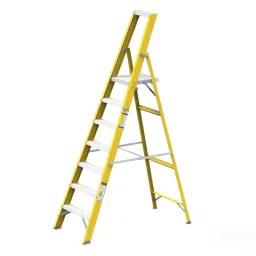 YOUNGMAN 6 Step + Platform Fiberglass Platform Ladder 1700 mm Maximum Standing Height, 8354-picture-16