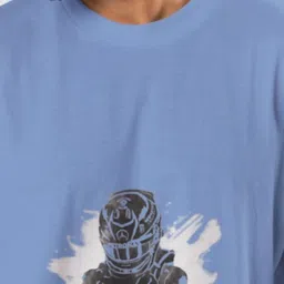 THE BEETEL HOUSE Graphic Printed Drop-Shoulder Sleeves Cotton Oversized T-shirt image 3