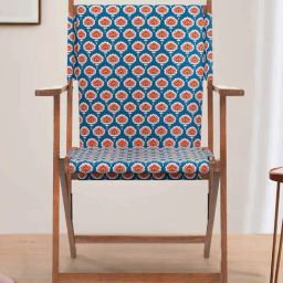 Chumbak Bistro Ikat Green Wood Folding Chair-picture-41