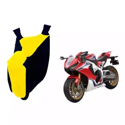 Auto Pearl Waterproof Two Wheeler Cover For Honda CBR1000RR Fireblade (Yellow & Blue)-picture-31