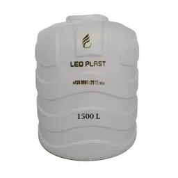 Leo Plast 1500 L Blow Moulded Water Tank HDPE White 154.43x121.92 cm for Home-image-70