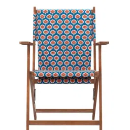 Chumbak Bistro Ikat Green Wood Folding Chair image 4