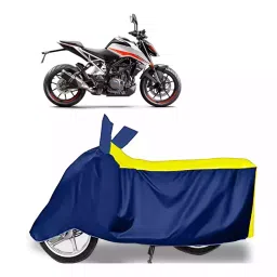 Auto Pearl Bike Cover for KTM Duke 390 ABS (Yellow & Blue)-picture-24