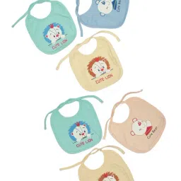 Bodycare Kids Assorted Printed Bibs (Pack Of 6)-image-89
