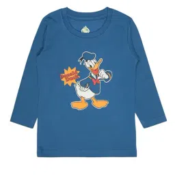 Bodycare Kids Blue Donald Duck Print Full Sleeves T-Shirt-image-67