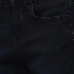 SELECTED HOMME Dark Blue Regular Fit Lightly Washed Jeans image 4