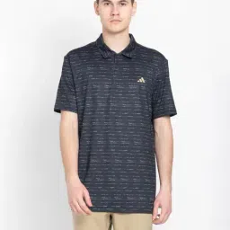 Adidas Mid Black Regular Fit Printed Sports Polo-image-71