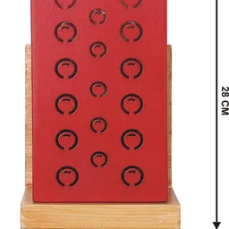 SOMIL Red Glass Cylinder Printed Wall Lamps image 2