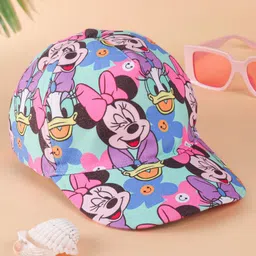 Babyhug Disney  Summer Cap With Minnie Mouse Print - Blue-picture-32