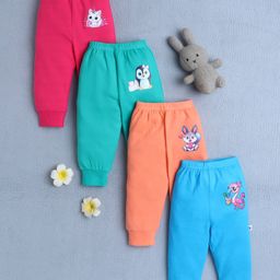 BUMZEE Cotton Knit Full Length Pyjamas with Animal Print Pack of 4 - Multicolor-picture-20
