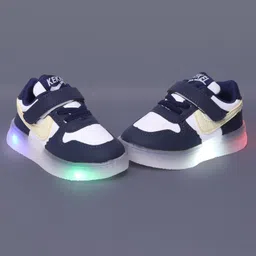 NEW STEPS Colour Blocked LED Velcro Closure Shoes - Blue-picture-25