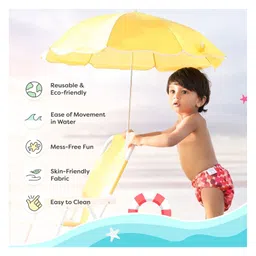 SuperBottoms Swimming Diapers for Babies & Toddlers - Washable, Reusable & Adjustable Swim Diapers | Pack of 2 | Hunny Bummy & Mommy Talk image 2