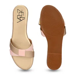 Zebba Women Embellished Open Toe Flats image 3