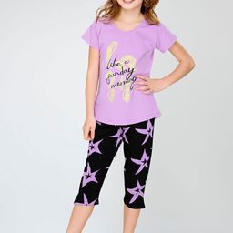 Zeyo Girls Pure Cotton Printed Night suit-picture-40