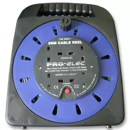 PRO ELEC MAINS EXTENSION REEL, 4 OUTLET, UK, 25M, 2225-4-25M-picture-46