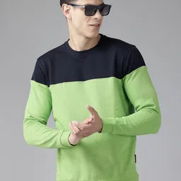 Van Heusen Sport Round Neck Colourblocked Sweatshirt-picture-17