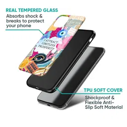 QRIOH Typography Printed Sleek & Lightweight Silicone OnePlus 11 5G Glass Back Case image 4