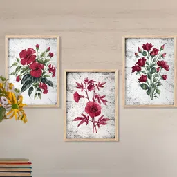 walllane Floral Wall Art With Frame Home Decor Wall Painting For Living Room Office Bedroom-picture-16