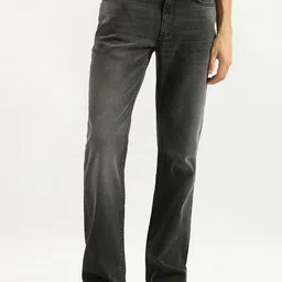 United Colors of Benetton Men Regular Fit Mid-Rise Mildly Distressed Heavy Fade Jeans image 1