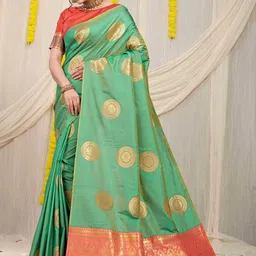 amirat Woven Design Zari Pure Silk Banarasi Saree-picture-35