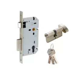 Quba Lock Body Cylinder Combo Set 60 mm Cylinder Size & 50 mm Backset SS Finish, Q 5060-picture-43