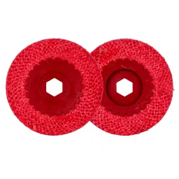 Xtra Power 4 inch(100 mm) Red Sisal Buff Pad (Pack of 20) image 2
