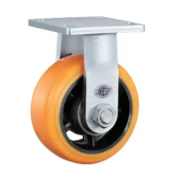 TAKIGEN Ultra Heavy Duty Caster Fixed Type Urethane Φ152 mm Wheel Diameter, K-543K-150-UR-picture-42